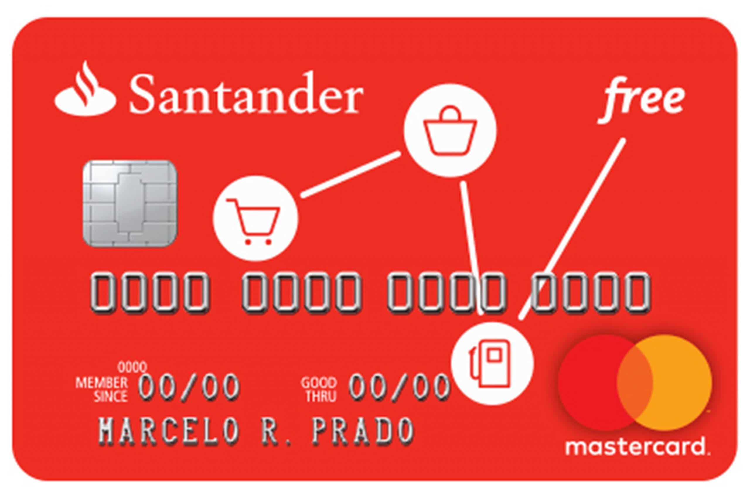 Anuidade do cartão Santander free