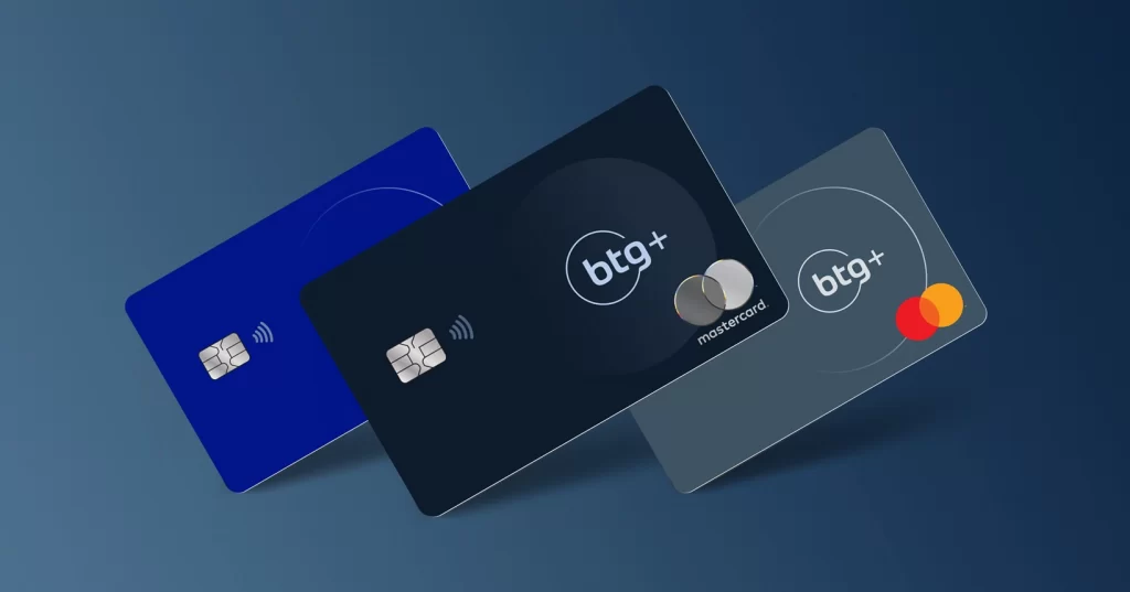 Tipos de cartão de crédito BTG+