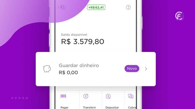 como guardar dinheiro no nubank