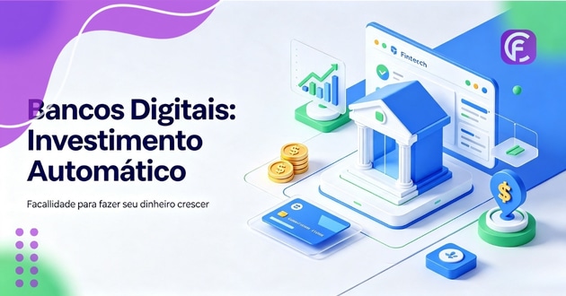 Bancos digitais com investimento automático