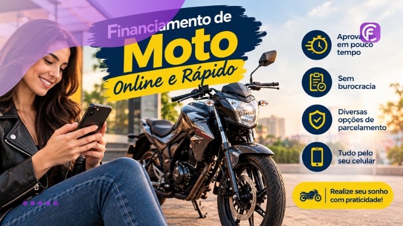 Crédito online para financiar sua moto Crédito online para financiar sua moto