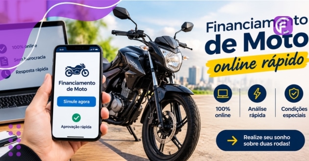 Financiamento de moto online rápido